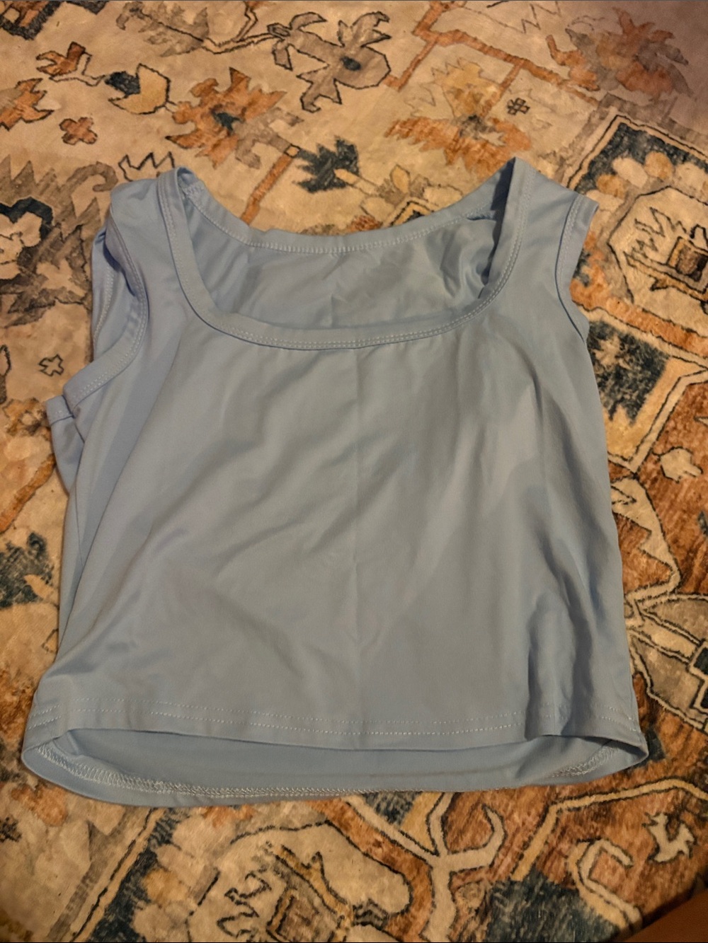 Amazon Light Blue Women's Scoop Neck Tank